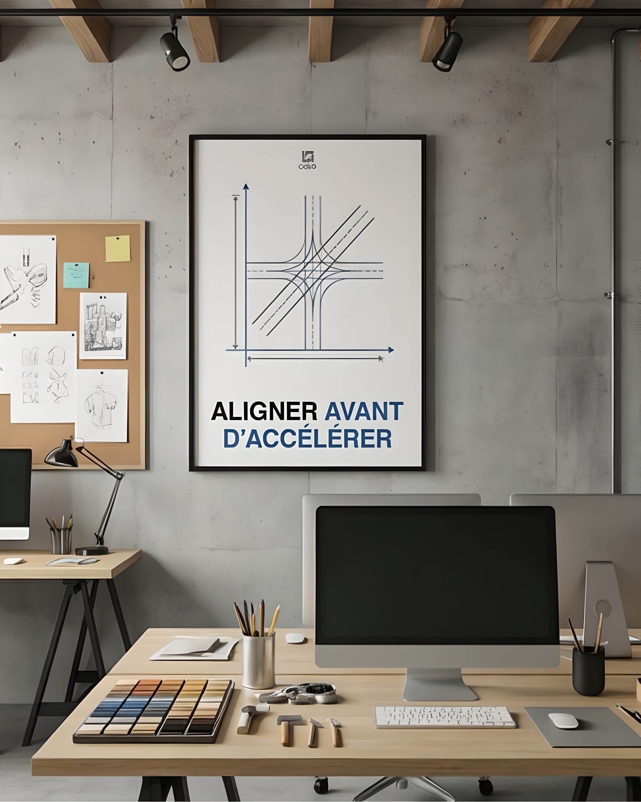 Poster premium encadré « ALIGNER AVANT D’ACCÉLÉRER » – Image 4
