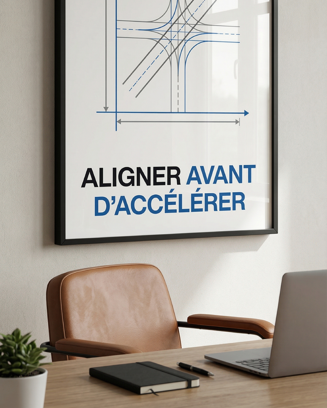 Poster premium encadré « ALIGNER AVANT D’ACCÉLÉRER » – Image 6